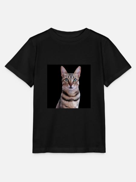 Katze Katzen - Stanley/Stella Kinder T-Shirt MINI CREATOR  - Schwarz