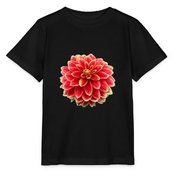 Flower Red Red Flower Flowers Red Red Flowers - Stanley/Stella MINI CREATOR Kids’ T-Shirt - black - Front - Mikhail (115cm)