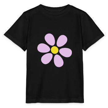 Blume pastell Blume Blumen pastell Blumen flieder - Stanley/Stella Kinder T-Shirt MINI CREATOR  - Schwarz - Vorne - Mikhail (115cm)