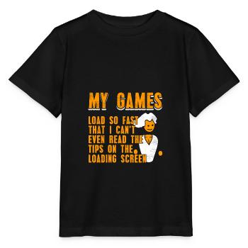 Mes jeux chargent si rapidement les courses PC Master - T-shirt bio MINI CREATOR Stanley/Stella Enfant - noir - Devant - Mikhail (115cm)
