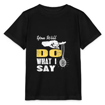 You will do what I say hypnosis - Stanley/Stella MINI CREATOR Kids’ T-Shirt - black - Front - Mikhail (115cm)