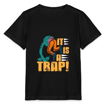 C’est un piège! Plantes carnivores - T-shirt bio MINI CREATOR Stanley/Stella Enfant - noir - Devant - Mikhail (115cm)