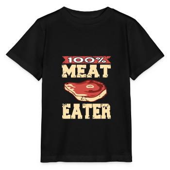 100% Fleischfresser - Stanley/Stella Kinder T-Shirt MINI CREATOR  - Schwarz - Vorne - Mikhail (115cm)