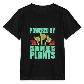 Propulsé par des plantes carnivores - T-shirt bio MINI CREATOR Stanley/Stella Enfant - noir - Devant - Mikhail (115cm)