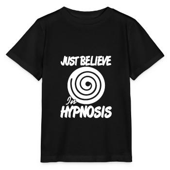 Just believe in hypnosis - Stanley/Stella MINI CREATOR Kids’ T-Shirt - black - Front - Mikhail (115cm)
