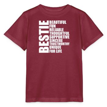Complices Couple Couples Couple Meilleurs Amis - T-shirt bio MINI CREATOR Stanley/Stella Enfant - bordeaux - Devant - Kain (125cm)