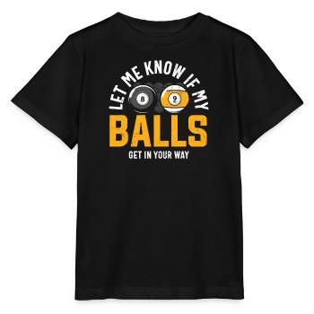 Billiards Pool Billiards Billiards Ball Billiards Cook 8Ball - Stanley/Stella MINI CREATOR Kids’ T-Shirt - black - Front - Mikhail (115cm)