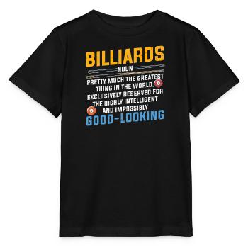 Billard Piscine Billard Billard Boule Billard Billard Cuisine 8Ball - T-shirt bio MINI CREATOR Stanley/Stella Enfant - noir - Devant - Mikhail (115cm)