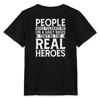 Sarcasm Humor Irony Cynic Saying - Stanley/Stella MINI CREATOR Kids’ T-Shirt - black - Front - Mikhail (115cm)