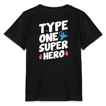 Insulin Junkie Diabetiker Diabetes Zucker Typ1 - Stanley/Stella Kinder T-Shirt MINI CREATOR  - Schwarz - Vorne - Mikhail (115cm)