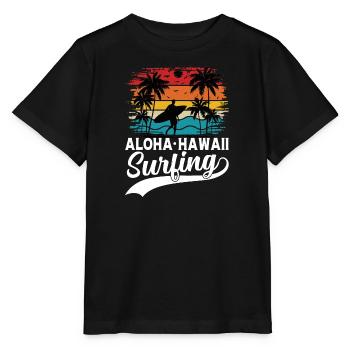 Malibu Surfing California Surfer Beach - T-shirt bio MINI CREATOR Stanley/Stella Enfant - noir - Devant - Mikhail (115cm)