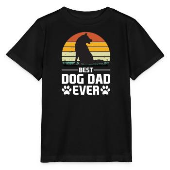 Chiens Animal de compagnie Propriétaire de chien Chien Ami Patte - T-shirt bio MINI CREATOR Stanley/Stella Enfant - noir - Devant - Mikhail (115cm)