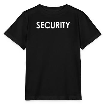 Secuirty Türsteher Arbeiter Sicherheit Schützen - Stanley/Stella Kinder T-Shirt MINI CREATOR  - Schwarz - Vorne - Mikhail (115cm)