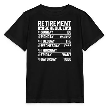 Retraité Adieu Collègue Régime de retraite - T-shirt bio MINI CREATOR Stanley/Stella Enfant - noir - Devant - Mikhail (115cm)