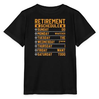 Retraité Adieu Collègue Régime de retraite - T-shirt bio MINI CREATOR Stanley/Stella Enfant - noir - Devant - Mikhail (115cm)