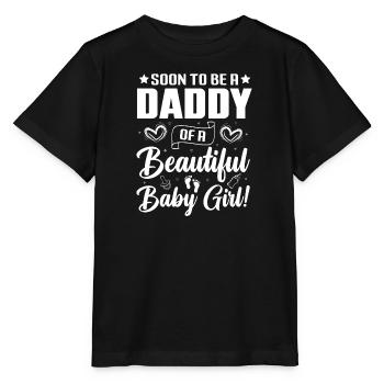 Bébé Papa Enceinte Nouveau-né Père Futur - T-shirt bio MINI CREATOR Stanley/Stella Enfant - noir - Devant - Mikhail (115cm)