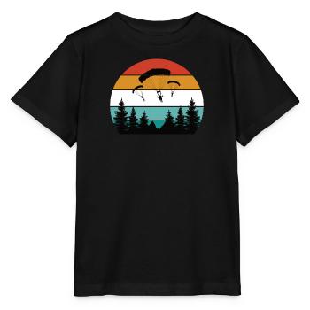 Parapente Parapente Parachute Parachute Para - T-shirt bio MINI CREATOR Stanley/Stella Enfant - noir - Devant - Mikhail (115cm)