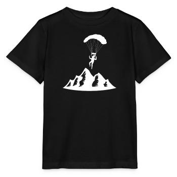 Parapente Parapente Parachute Parachute Para - T-shirt bio MINI CREATOR Stanley/Stella Enfant - noir - Devant - Mikhail (115cm)