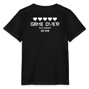 Game Over Lettrage Rétro - T-shirt bio MINI CREATOR Stanley/Stella Enfant - noir - Devant - Mikhail (115cm)