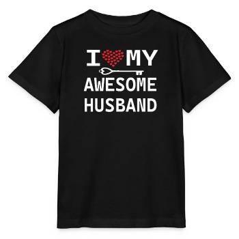Meilleur mari marier mariage amour mariage - T-shirt bio MINI CREATOR Stanley/Stella Enfant - noir - Devant - Mikhail (115cm)