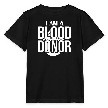 Blood donation Blood donors Blood donors - Stanley/Stella MINI CREATOR Kids’ T-Shirt - black - Front - Mikhail (115cm)