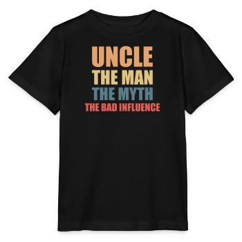 Meilleur oncle Bad Influence Cadeau de famille - T-shirt bio MINI CREATOR Stanley/Stella Enfant - noir - Devant - Mikhail (115cm)