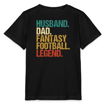 Fantasy Football Father Legend Husband Fantasy - Stanley/Stella MINI CREATOR Kids’ T-Shirt - black - Front - Mikhail (115cm)