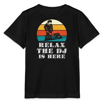 DJ PERFORMANCE Disc Jockey Techno Party Deejay Club - T-shirt bio MINI CREATOR Stanley/Stella Enfant - noir - Devant - Mikhail (115cm)