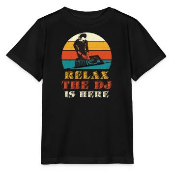 DJ GIG Disc Jockey Techno Party Deejay Club - T-shirt bio MINI CREATOR Stanley/Stella Enfant - noir - Devant - Mikhail (115cm)