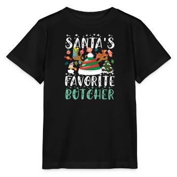 Cadeau de Noël Butcher Butcher’s Shop - T-shirt bio MINI CREATOR Stanley/Stella Enfant - noir - Devant - Mikhail (115cm)