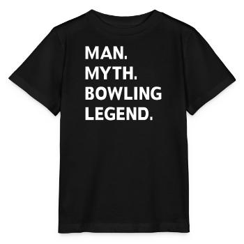 Bowling Cone Spareball Pins Ball Strike - T-shirt bio MINI CREATOR Stanley/Stella Enfant - noir - Devant - Mikhail (115cm)
