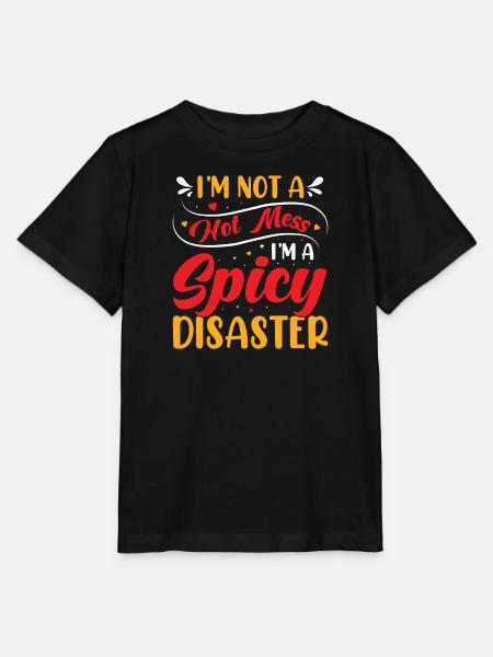 Scharf Esse Tacos Mexikanisch Schärfe Chilli - Stanley/Stella Kinder T-Shirt MINI CREATOR - Schwarz