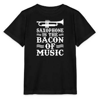 Saxophone Saxophone Saxophone Saxophone Music Saxophone Player - Stanley/Stella MINI CREATOR Kids’ T-Shirt - black - Front - Mikhail (115cm)