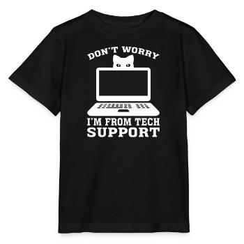 Support technique Technologie informatique Logiciel informatique - T-shirt bio MINI CREATOR Stanley/Stella Enfant - noir - Devant - Mikhail (115cm)
