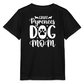 Pyrenäenberghund Patou Pyrenäen Hund Mutter Mama - Stanley/Stella Kinder T-Shirt MINI CREATOR  - Schwarz - Vorne - Mikhail (115cm)