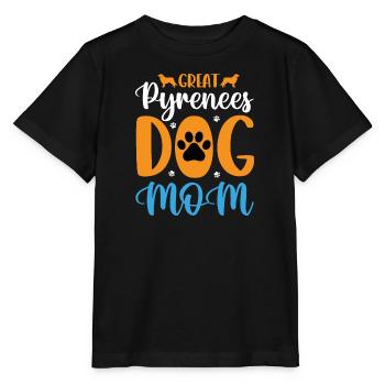 Pyrenäenberghund Patou Pyrenäen Hund Mutter Mama - Stanley/Stella Kinder T-Shirt MINI CREATOR  - Schwarz - Vorne - Mikhail (115cm)