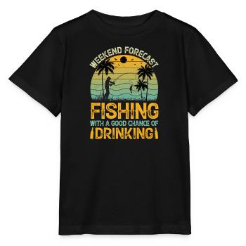 Therapie Angeln See Karpfen Angler Fischer Köder - Stanley/Stella Kinder T-Shirt MINI CREATOR  - Schwarz - Vorne - Mikhail (115cm)