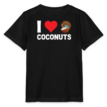 Coconut Coconut Water Palm Leaves Coconut Milk - Stanley/Stella MINI CREATOR Kids’ T-Shirt - black - Front - Mikhail (115cm)