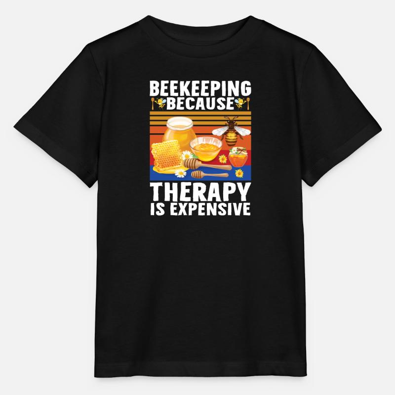 Beekeeping Beekeeper Honey Beekeeper Lustig - Stanley/Stella MINI CREATOR Kids’ T-Shirt - black
