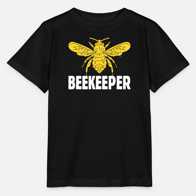 Beekeeping Beekeeper Honey Beekeeper Lustig - Stanley/Stella MINI CREATOR Kids’ T-Shirt - black