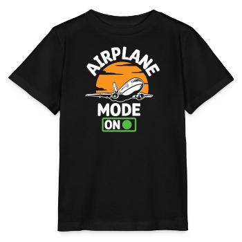 Pilot Flugzeug fliegen Flugsport Geschenkidee - Stanley/Stella Kinder T-Shirt MINI CREATOR  - Schwarz - Vorne - Mikhail (115cm)