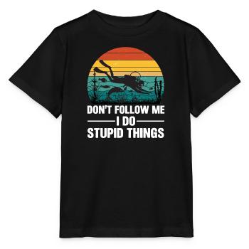 Diving Retro Diving Device Marine World Divers Diving - Stanley/Stella MINI CREATOR Kids’ T-Shirt - black - Front - Mikhail (115cm)