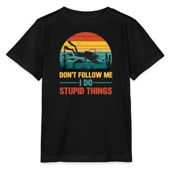Diving Retro Diving Device Marine World Divers Diving - Stanley/Stella MINI CREATOR Kids’ T-Shirt - black - Front - Mikhail (115cm)