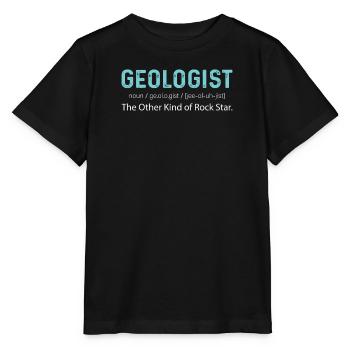 Geologe Erdkruste Naturwissenschaften Gestein Fels - Stanley/Stella Kinder T-Shirt MINI CREATOR  - Schwarz - Vorne - Mikhail (115cm)
