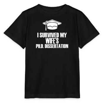 Épouse Mère Docteur Doctorat Plaisir Académique - T-shirt bio MINI CREATOR Stanley/Stella Enfant - noir - Devant - Mikhail (115cm)