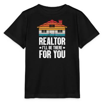 For real estate agents - This guy sells Immobi - Stanley/Stella MINI CREATOR Kids’ T-Shirt - black - Front - Mikhail (115cm)