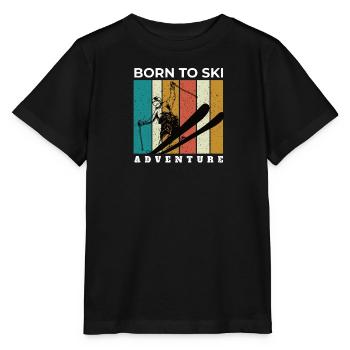 Skieurs Montagnes Descente Ski Sport Skis Ski Ski - T-shirt bio MINI CREATOR Stanley/Stella Enfant - noir - Devant - Mikhail (115cm)