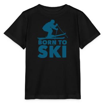 Skieurs Montagnes Descente Ski Sport Skis Ski Ski - T-shirt bio MINI CREATOR Stanley/Stella Enfant - noir - Devant - Mikhail (115cm)