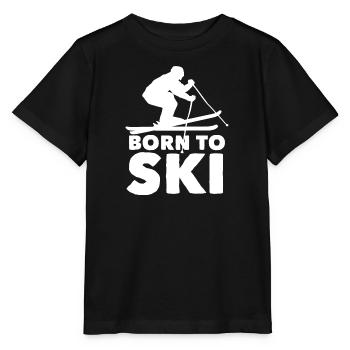 Skieurs Montagnes Descente Ski Sport Skis Ski Ski - T-shirt bio MINI CREATOR Stanley/Stella Enfant - noir - Devant - Mikhail (115cm)