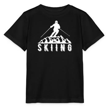 Skieurs Montagnes Descente Ski Sport Skis Ski Ski - T-shirt bio MINI CREATOR Stanley/Stella Enfant - noir - Devant - Mikhail (115cm)